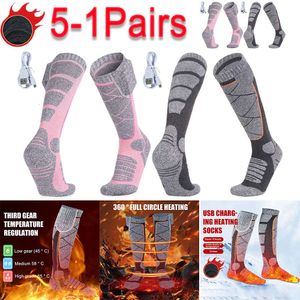 Verwarmde sokkenparen Elektrische thermische voet Warm Elastisch Comfortabele modi Verstelbaar Vissen Kamperen Voor wandelen Skiën