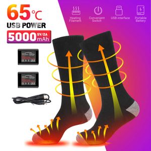 Verwarmde sokken USB-opladen C Infrarood thermische laarzen Sneeuwscooter Ski Elektrische verwarming