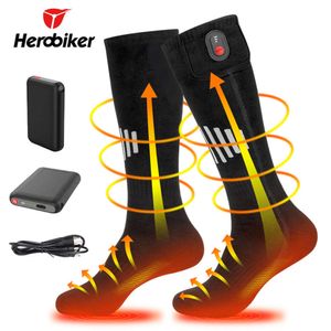 Chaussettes chauffées hiver électriques ski