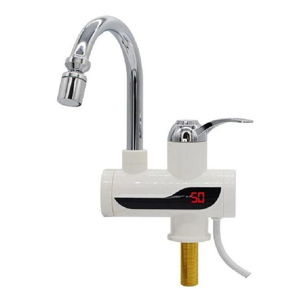 Rabagratifs 220V Chauffe-eau sans réservoir Robinet électrique Tap chauffe