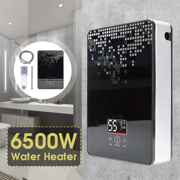 Calentadores 6500W Calentador de agua caliente eléctrica 220V CALDERA INSTRANTE EN TANQUE BAJO BAJO SET DUTO DE DIAPTA EN TERMOSTAT SEGURO AUTOMATA INTELIGENT