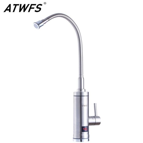 Rabagratifs ATWFS en acier inoxydable Fauce chaud instantané chauffage à eau instantanée Chauffage à robinets à robinet à robinet chaud 220V 3000W Affichage numérique