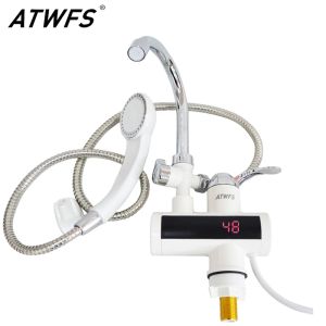 Rabagratifs ATWFS Chauffage d'eau Instantané Rabaubrement sans réservoir Fauchette électrique Chauffage chauffant Cuisine Chauffage chauffant Douche de douche de douche