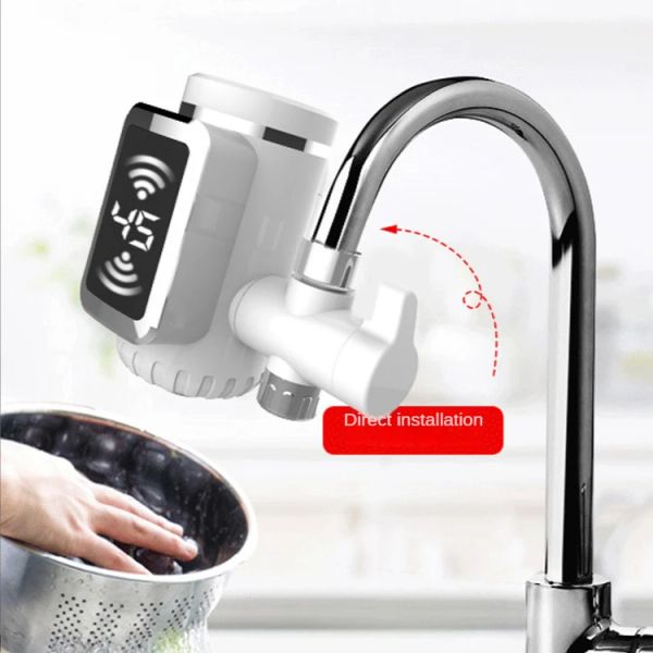 Rabagratifs Afficher le chauffe-eau de cuisine électrique Tap robinets d'eau chaude instant