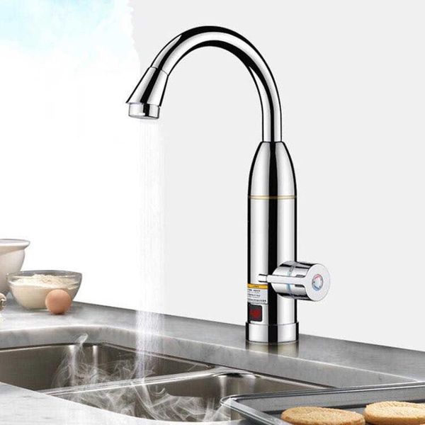 Calentadores de cocina eléctrica calefacción instantánea calentador calentador caliente dualuso dualuse agua sin tanque ducha de toque calentador con pantalla LED