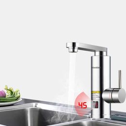 Verwarmers KBXSTART Keuken Keuken Instant elektrische warmwaterverwarmer Tap badkamer LED -kraan Luxe ontwerp 3 seconden snelle verwarmingsverwarming