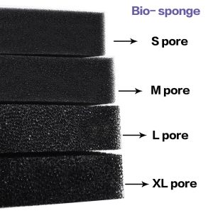 Chauffage 50x50 cm Filtration noire mousse S / m / L Filtre de coton biochimique Aquarium Aquarium Pish Fold Sponge Filtre à long terme