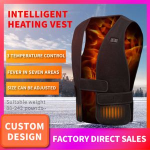 Verwarmingsgebieden Vest USB Unisex Dames Heren Winter Verwarmd thermisch vest voor wandelen Warm jachtjack