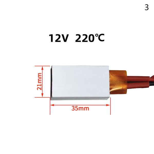 Elemento de calentamiento accesorios de secador de cabello rizadores calentador 80-220 grados Celsius PTC Calentadores 220V/12V ADAPT POULTACATOR 1 PCS