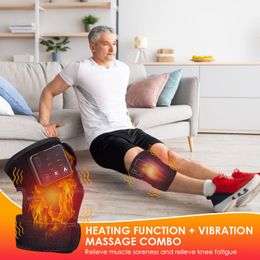 verwarming massage kniebeschermer fysiotherapie instrument usb opladen draadloze knie vibratie massage instrument kniebeschermer oude koude been