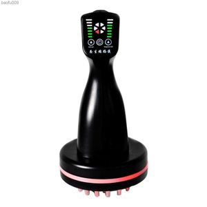 Verwarming Massager Borstel Ver Infrarood Care Kam Tool Huid EU Plug Schrapen Apparaat Elektrische Meridiaan voor Gezondheid Salon L230520