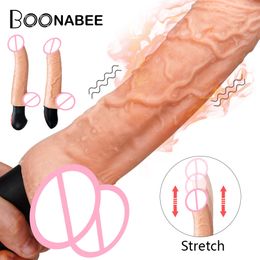Chauffage réaliste gode vibrateur sexy jouets pour femmes Flexible Silicone souple pénis G Spot vagin masseur gros godes Dick
