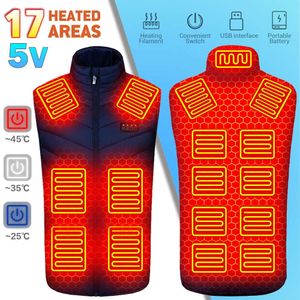 Gilet chauffant Usb veste sans manches électrique avec chauffe-corps chauffé extérieur thermique S Xl