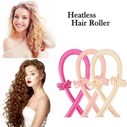 Boucle de curling sans chauffage Bandon de curleur paresseux Ribbon curling Ribbon Curling Ruban Hairless Hair sans boucle Ruban Ribbon Rendu les cheveux