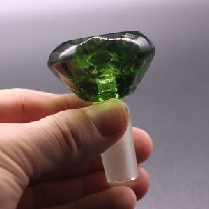 Zware Gekleurde Diamant geslepen Mannelijke Glazen Kommen Waterpijpen 14mm 18mm Bong Bowl Multicolor Hoge Kwaliteit 18 14 mm Kommen voor Waterleidingen
