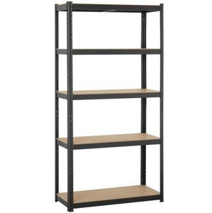 Étagère robuste de 71quotH, rangement en métal en acier pour Garage, étagères réglables à 5 niveaux Rack3269321