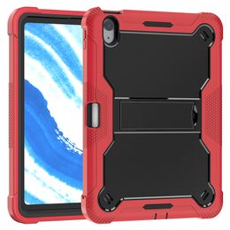 Case robuste pour iPad Air 11 (2024) 11 pouces, 3 en 1 Hybride Tablet de protection de gel en silicone à choc hybride avec kickstand