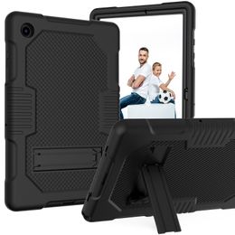 Étui robuste pour Samsung Galaxy Tab A8 10,5 pouces X200/X205/X207 robuste armure béquille antichoc Defender housse de tablette (B2)