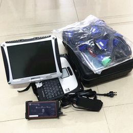 Heavy Duty Diagnostic Tool DPA5 Protocol Diesel Scanner Repair Soft-Ware SSD met laptop CF-19 Toughbook 4G Touchscreen DPA 5 Kabels Volledig set