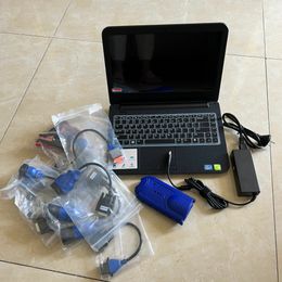 Escáner de herramienta de diagnóstico de camiones diésel de alta resistencia, enlace USB 125032 con ordenador portátil, nuevo juego completo de cables i5 8g