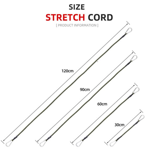 STRAPE DE CORDE DE LA CORD METAL METALLE ÉCLANGEE ÉLASTIQUE Heavy Duty