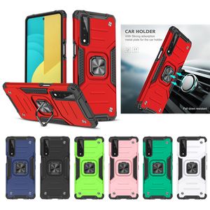 Heavy Duty Hybrid 360 Anillo giratorio Stand Cases Military Grade Magnetic para LG Stylo 5 6 7 Aristo 2 3 4 K31 K51 K61 K40S K51S K22 K52 K92 Velvet 5G TCL 10 SE Alcatel 1L Plus