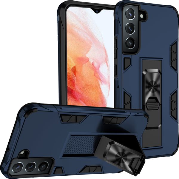 Étuis magnétiques de qualité militaire avec béquille hybride robuste pour iPhone 13 12 Mini 11 Pro X XS Max XR 8 SE2 Samsung S8 S9 S10 Plus S20 FE S21 S22 Ultra A21S A13 5G A12 A32 A52 A72