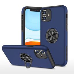 Heavy Duty Kickstand Telefoonhoesjes voor iPhone 15 14 13 11 Pro Max 12 Mini 12 14 Plus XS X XR 6 7 8 SE2 SE3 XS MAX Auto Magnetische Zuigbeugel Mobiele Telefoon case Cover