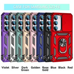 Zware militaire kwaliteit magnetische hoesjes Schuif camerabescherming Schokbestendige hoes voor Samsung A13 A23 A33 A53 A73 A12 A22 A32 A42 A52 A72 A03S A02S A21S A03 Core