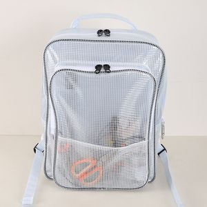 Сверхмощный клетчатый рюкзак из ПВХ, водонепроницаемый, прозрачный, для спортивных путешествий, 40*30*20 см, несущая способность 20 кг, бесплатная доставка по воде
