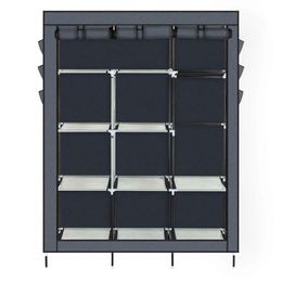 Organizador de almacenamiento de armario portátil resistente, estantes para ropa, Gray275Z