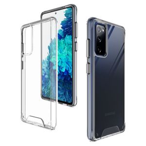 Transparante Clear Space Case Cases voor Samsung Galaxy S20 Fe Plus Note 20 Ultra S21 S10 Lite M62 F62 M01 M21 Schokbestendig Cover