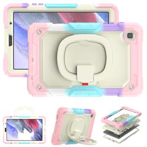 Étuis robustes et résistants aux chocs pour Samsung Galaxy Tab A7 10,4 pouces A7Lite 8,7 A 8,0 pouces Rotation béquille poignée sangle étui pour tablette housse de protection complète du corps