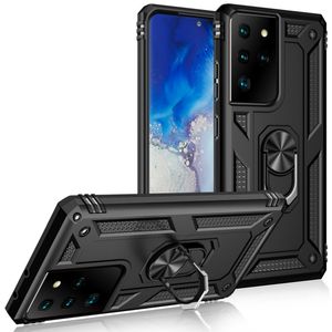 Funda resistente a prueba de golpes para Samsung S22 S23 Ultra S20FE S21 Note 20 Note 10Plus S10 S9 Funda de protección de grado militar con soporte para coche