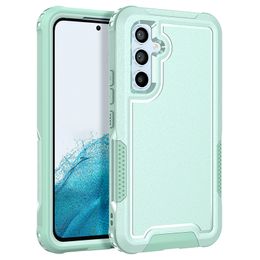 Zware schokbestendige mobiele telefoonhoesjes voor Samsung Galaxy S24 Ultra S23 Plus Fe A15 A14 A24 A54 Armor 3 in 1 Designer Non-Slip Phone Case Shell