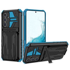 Coques de protection antichoc robustes en caoutchouc armure pare-chocs protection anti-chute étui portefeuille porte-cartes pour Samsung Galaxy A14 5G A54 A34 A04 coques de téléphone