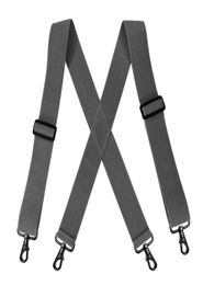 Bretels voor zwaar gebruik, groot, 5 cm breed, met 4 draaibare haak, riemlus X rugwerkbeugel, verstelbaar elastiek voor mannen en vrouwen, mode4485648