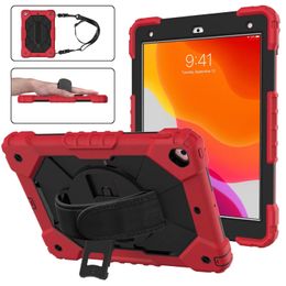 Heavy Duty Tablet Case voor iPad 10.2 [7th / 8th Gen] Mini 6 Air 4, [C2 Serise] 3-lagen Schokbestendige beschermhoes met kickstand en schouder / handvatband, 10pcs gemengde verkoop