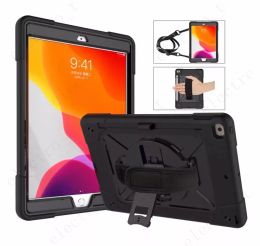 Funda resistente para tableta para iPad 10,2 Mini 5 Air 4 Pro 11 9,7 pulgadas, funda protectora de 3 capas a prueba de golpes con correa para el hombro