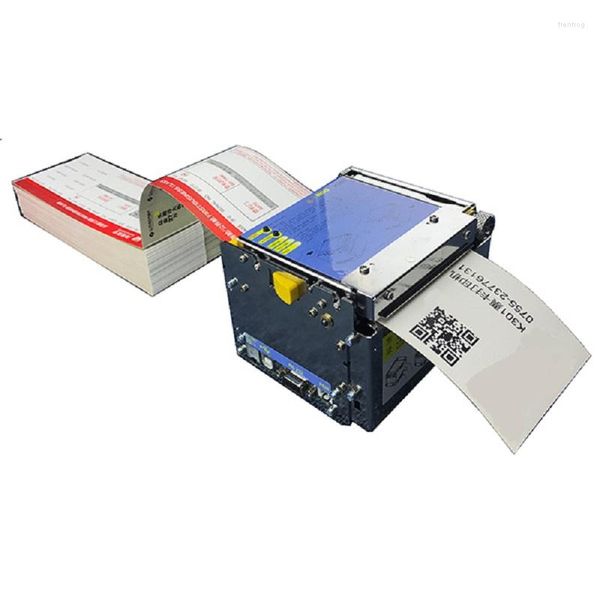Machine d'impression de coupon de carte d'embarquement de billet d'embarquement de billet d'étiquette de code barres de papier épais de coupe automatique d'imprimante thermique résistante