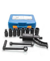 Multiplicatrice de couple robuste Set Set Wrench Lug Nut Lugnut Remover W 8 Sockets New3349413