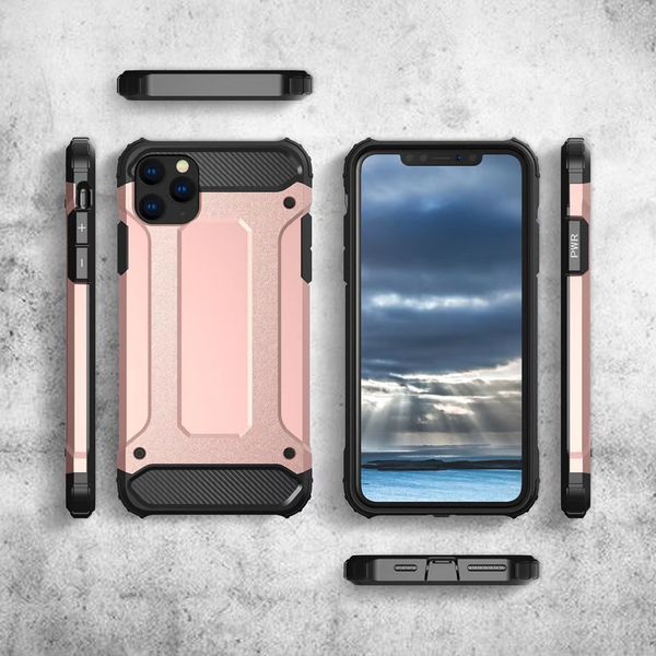 Fundas protectoras de tpu pc resistentes a prueba de golpes para iPhone 12 Pro max SE 11 6 6s 7 8 Plus X XR XS 2 en 1