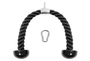 Corde triceps lourde 27 pouces de remise en forme du câble de fitness Machine enrobé en revue corde en nylon avec snap hook25081084340442