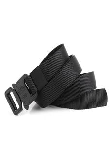 Cinturón de cintura resistente, cinturón táctico de nailon para hombres, cinturón de combate del ejército con hebilla de Metal, accesorios de entrenamiento y caza 4227509