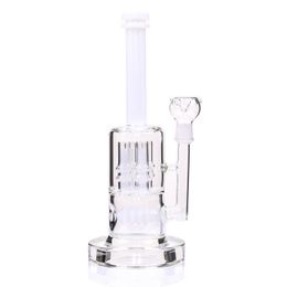 HEAVY Glass Bongs épais 20mm base plate-forme pétrolière pneu et doigt perc 4 couleurs pipe à eau-14 "narguilés