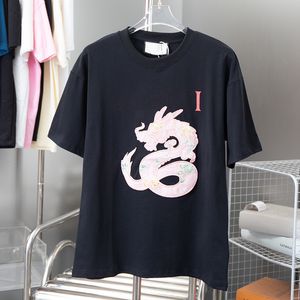 Heavy Made Italie Brodé Dragon Hommes Designer Tee Casual Coton T-shirt Summer Street Wear T-shirt à manches courtes 24ss 0308