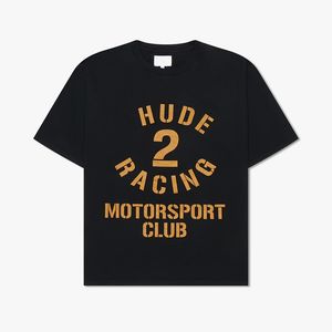 Heavy Made Tshirt USA Mannen Motorsport Racing Print Tee Vrouwen Skateboard Korte Mouw T-shirt 24ss 0116