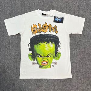 Heavy Made USA Hommes Green Boy Cartoon Imprimer Coton Vintage Tee Femmes Designer Casual T-shirts Été À Manches Courtes Skateboard Tshirt 23fw