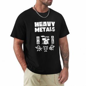 Heavy Metals Band, Heavy Metals That Rock, Chemici Periodiek Systeem T-Shirt zomer top heren lg mouwen t-shirts Y1HX #