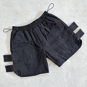 Shorts lavés de poids lourd hommes femmes cordon de haute qualité